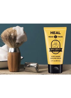Bee Bald HEAL Post-Shave Healing Balm Immediately Calms & Soothes Damaged Skin, Treats Bumps, Redness, Razor Burn & Other Shaving Related Irritations.  - Image 3