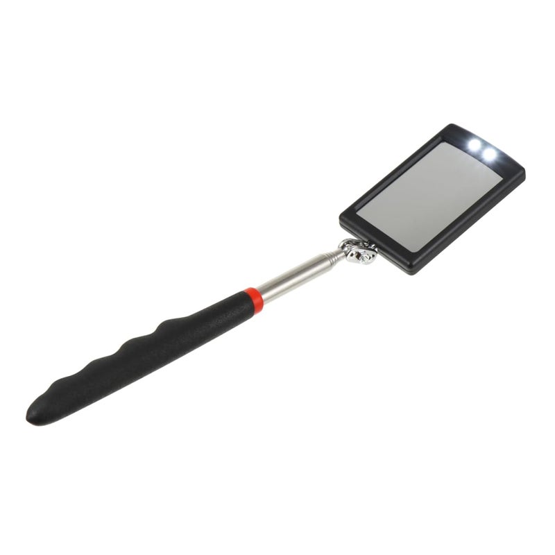 92g Telescoping Vehicle Inspection Mirror With LED Light Flexible Square Car Accessory - Image 2