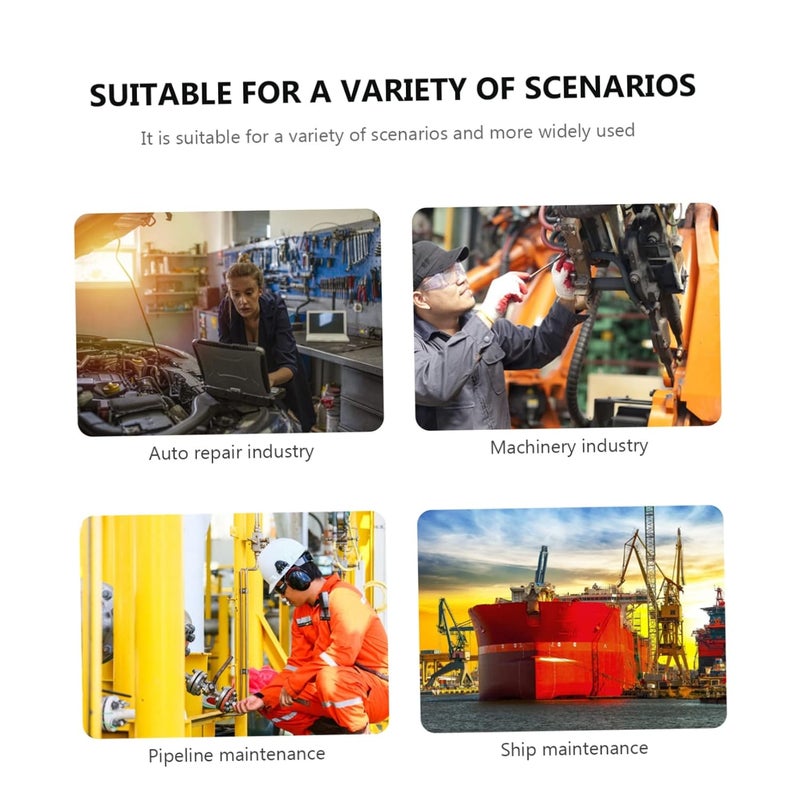 92g Telescoping Vehicle Inspection Mirror With LED Light Flexible Square Car Accessory - Image 4