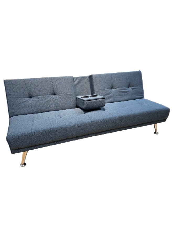 Micasa Elegant and Modern Design 3-Seater Durable Sofa Bed Navy 78 x 97 x 186 cm 94003  - Image 2