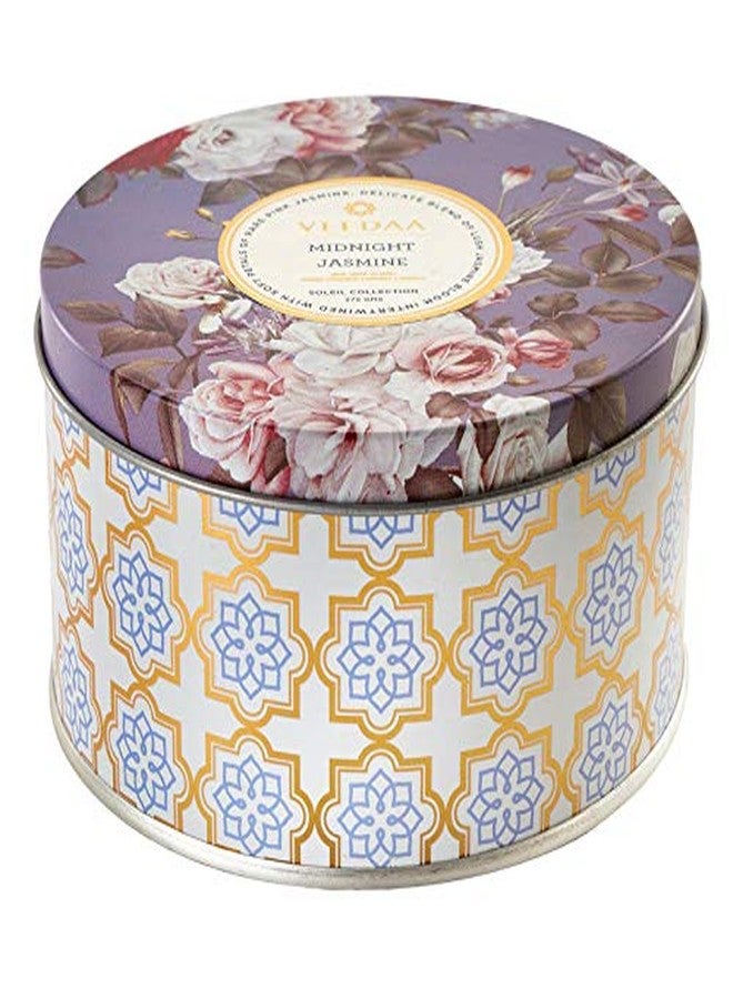 VEEDAA Midnight Jasmine Soy Wax 3 Wick Tin Scented Candle (Burns 40 Hours) - Image 2