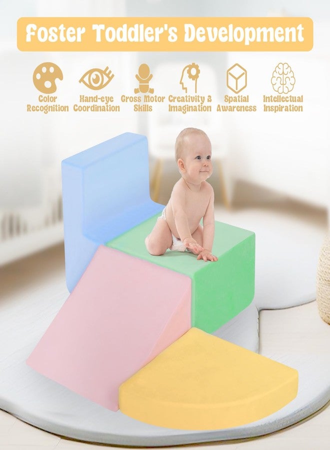 CAMELUS 4-Piece Soft Play Climbing Blocks for Toddlers 1-3 Inside, Baby Foam Climbing Blocks, Indoor Climb Crawl Activity Play Set, Birthday Gift - Image 2