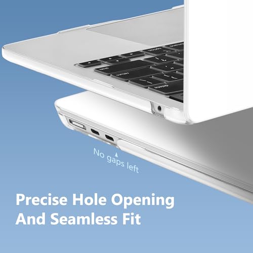 Mektron for 2025-2022 MacBook Air 13.6 inch Case M4 M3 M2，Model A3240 A3113 A2681 with Liquid Retina Display Touch ID，Printed Bright Hard Shell Cover for MacBook Air 13.6"，Cute Elephant C341 - Image 5