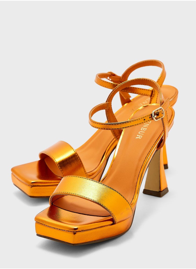 MENBUR - Ankle Strap High Heel Sandals - Image 1