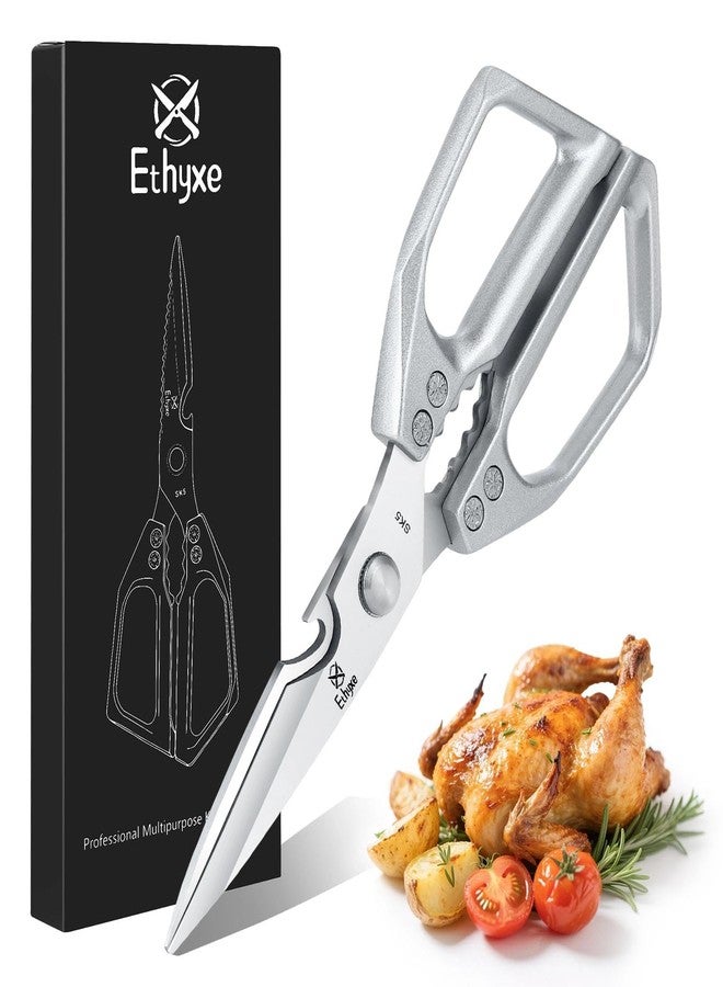 Ethyxe Kitchen Scissors All Purpose - Heavy Duty Poultry Shears, Ultra Sharp Japanese Steel Cooking Scissors for Food, Dishwasher Safe - Image 1
