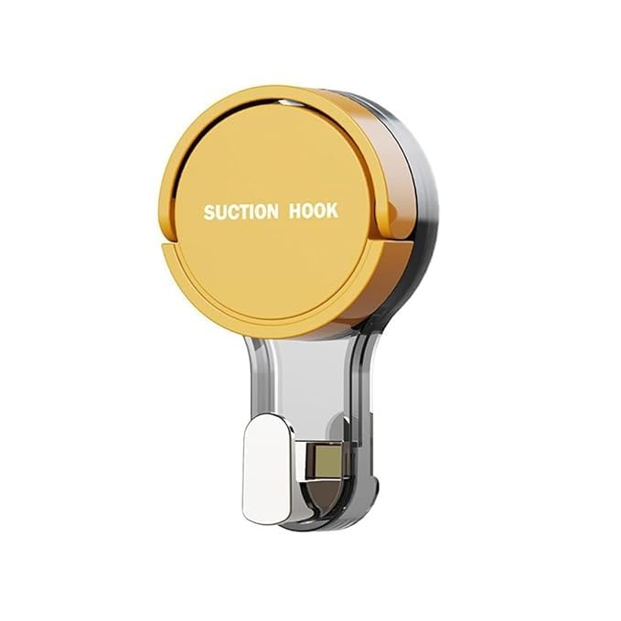 Bindex Suction Cup HookSuction HooksSuction Cup with HookReusable Vacuum Suction Hooks for BathroomWall HooksWall Clips for Hanging TowelClothesKitchen Utensils Pack of 2 - Image 4