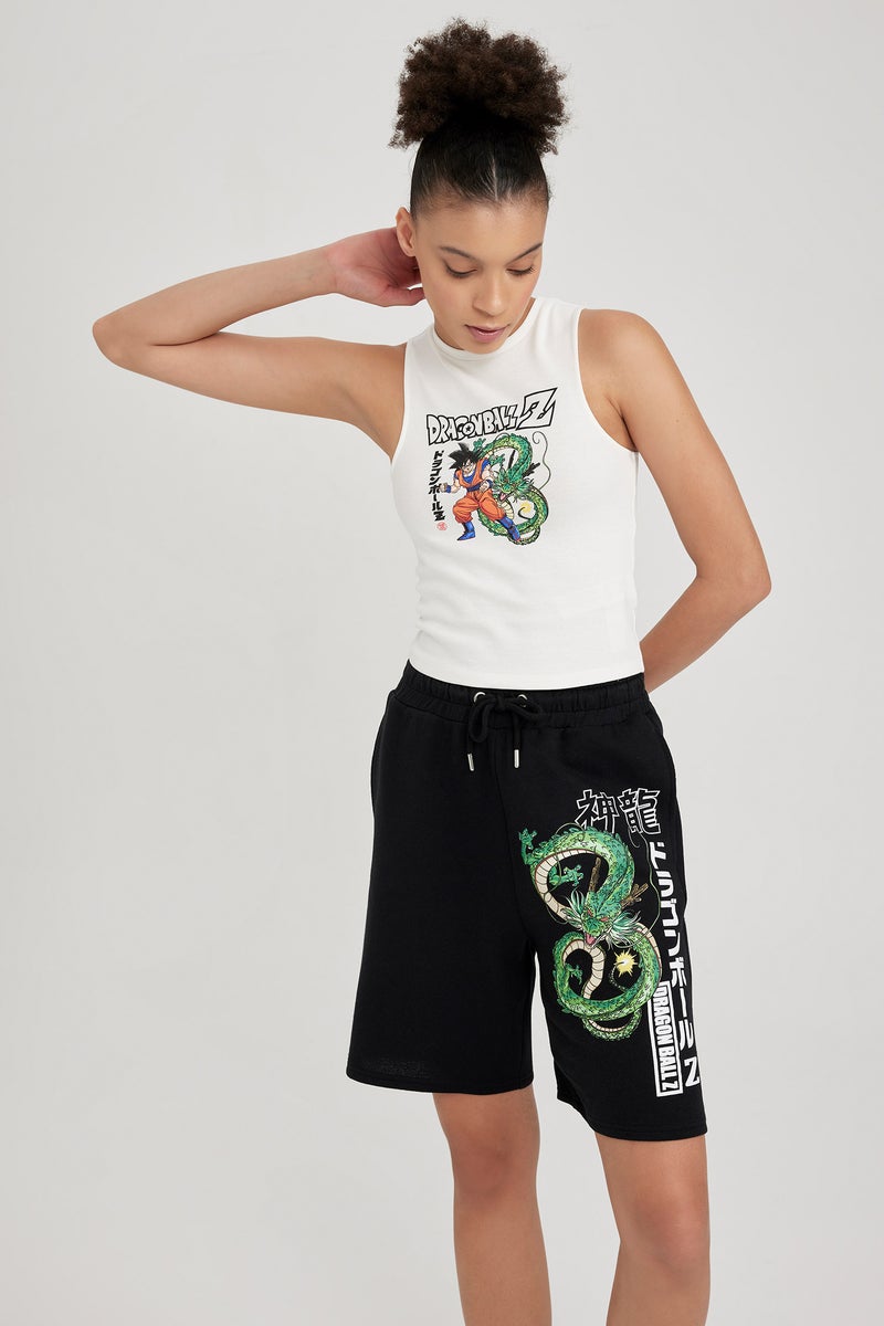 DeFacto Woman Slim Fit Printed Dragon Ball T-Shirt - Image 4