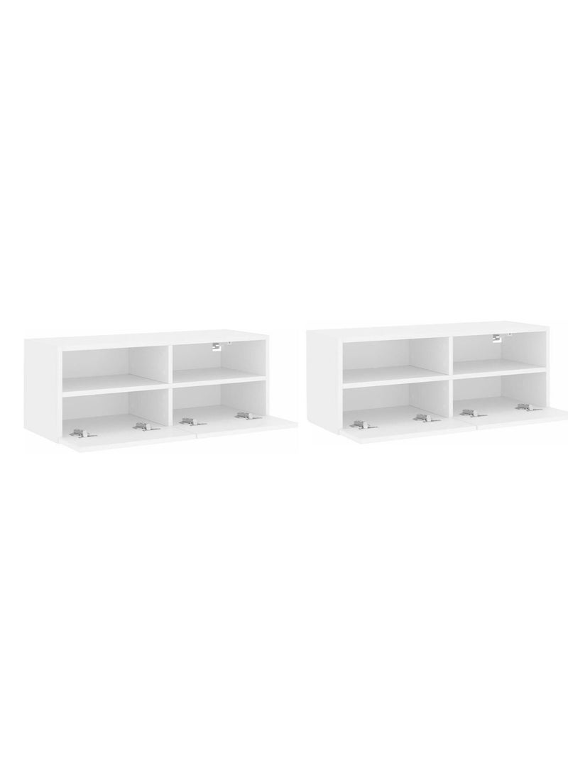 Generic Modern TV unit, two pieces - height 30 cm - width 81 cm - depth 22 cm, from Furniture Store.  - Image 4