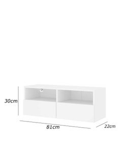 Generic Modern TV unit, two pieces - height 30 cm - width 81 cm - depth 22 cm, from Furniture Store.  - Image 5