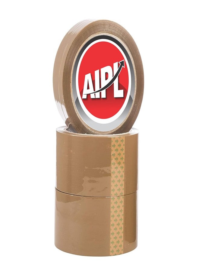AIPL شريط تغليف بني شديد التحمل من الفئة الذهبية من AIPL، 3 لفات، 48 مم × 100 متر، مناسب للإغلاق والنقل والشحن والمكاتب والتخزين. - Image 1