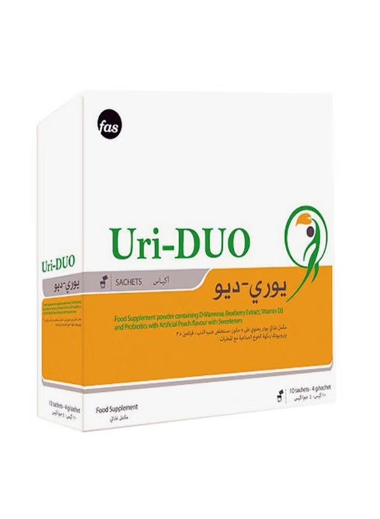 fas 10 أكياس من مكمل غذائي لدعم صحة المسالك البولية Uri-Duo - Image 1