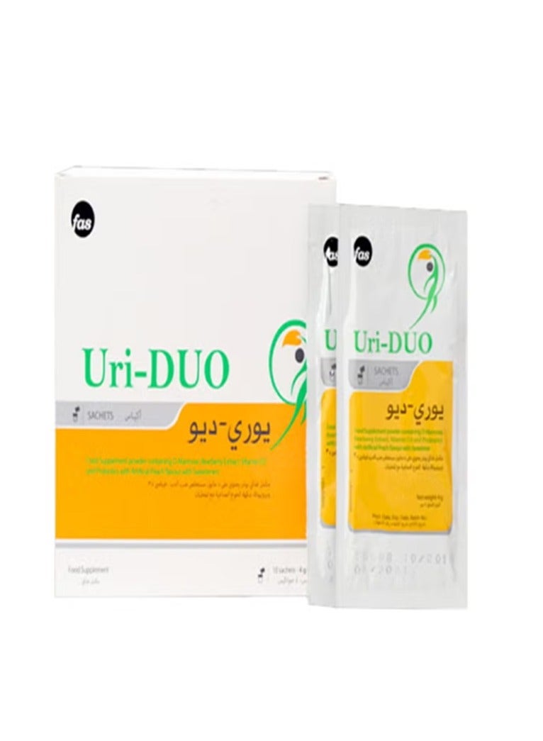 fas 10 أكياس من مكمل غذائي لدعم صحة المسالك البولية Uri-Duo - Image 2