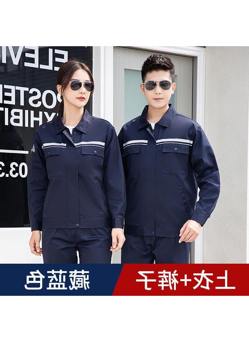 Generic Summer Thin Anti-static Workwear Suit Electronic Factory Uniform Labor Protection Clothing Electrician Overalls Casual Western C Single pants  - Image 5