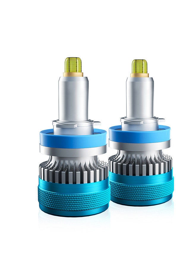Generic H11 LED Headlight Bulbs IP68 Waterproof Car LED Headlight Bulbs 6000K 100W Bright LED Headlights, 2PCS  - Image 1