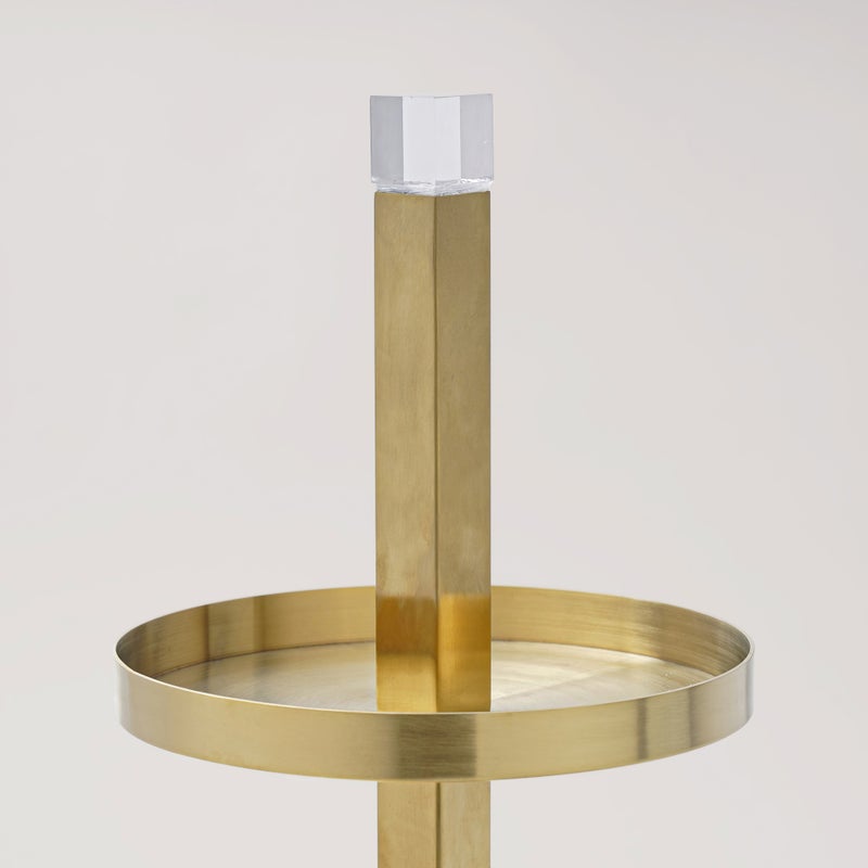 La Mesa Luster Collection La Mesa Two Tier Stand, Gold, 30 cm - Image 2
