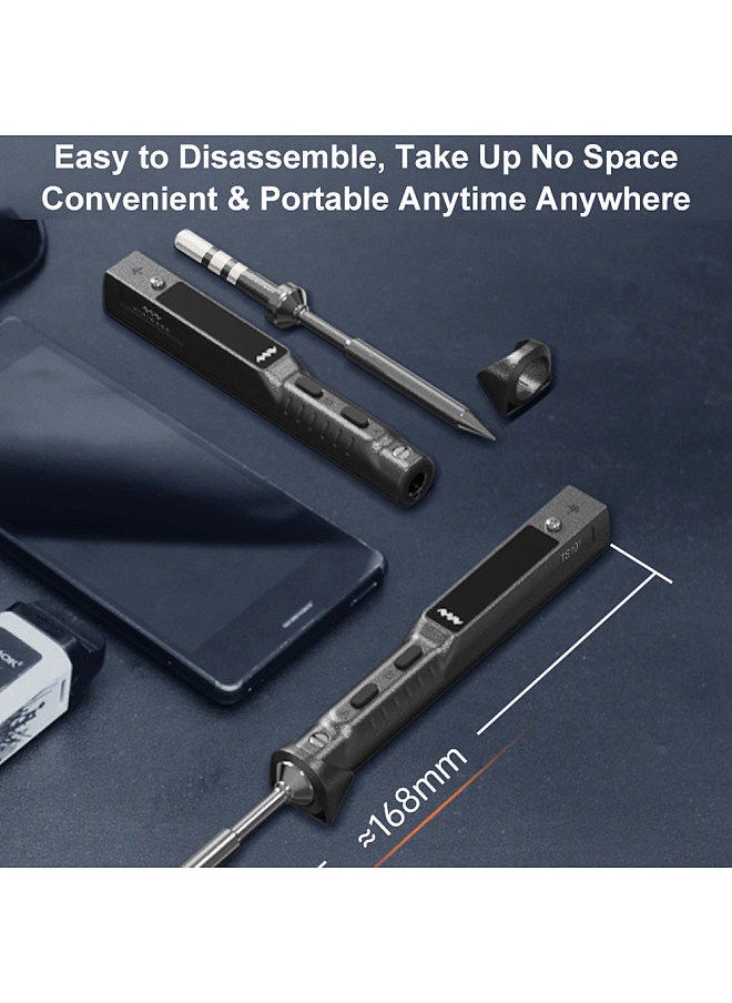Miniware Mini Intelligent Soldering Station Portable Soldering Iron Two Power Supplying Mode 50-400 ℃ Temperature Regulation Dynamic Detection DC9-24V Wide Voltage  - Image 2