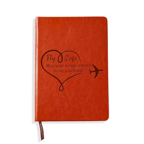 LBWCER Pilot Gift Fly Safe Lined Journal Notebook Pilot Gifts School Business Work Travel Writing Lined Journal Notebook Long Distance Traveler Gift (Fly) - Image 1