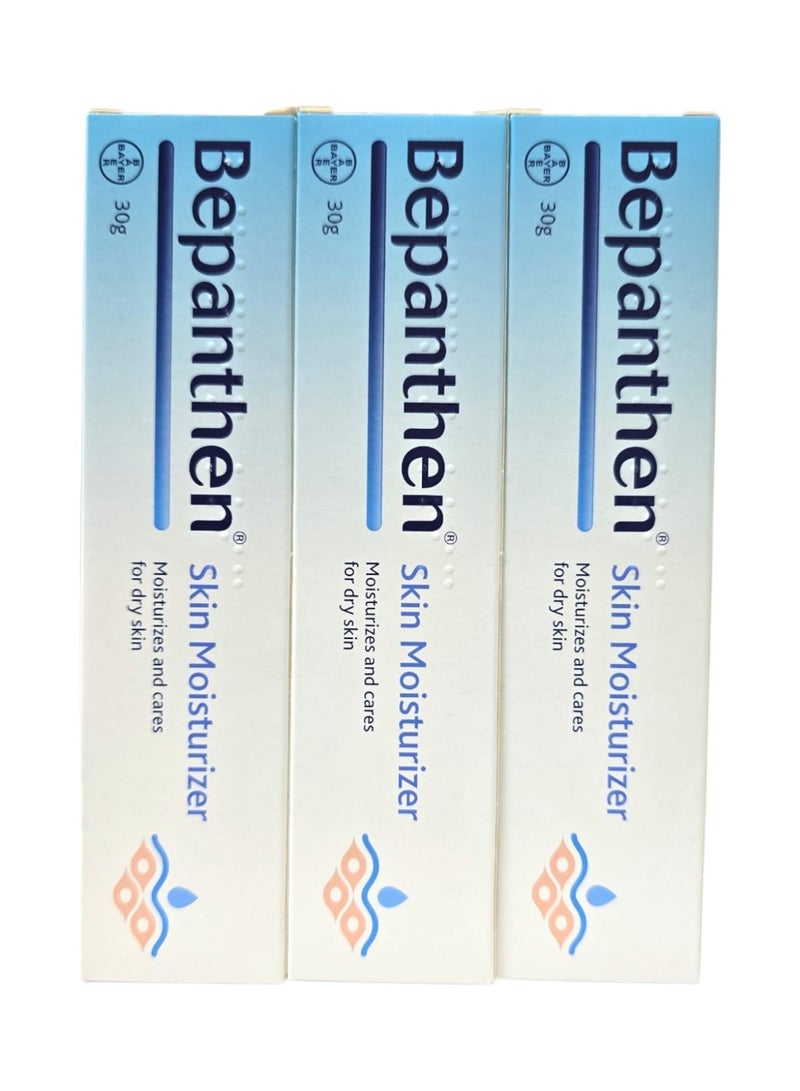 Bepanthen Skin Moisturizer Moisturizes and cares for dry skin 30g 3 Packs - Image 5