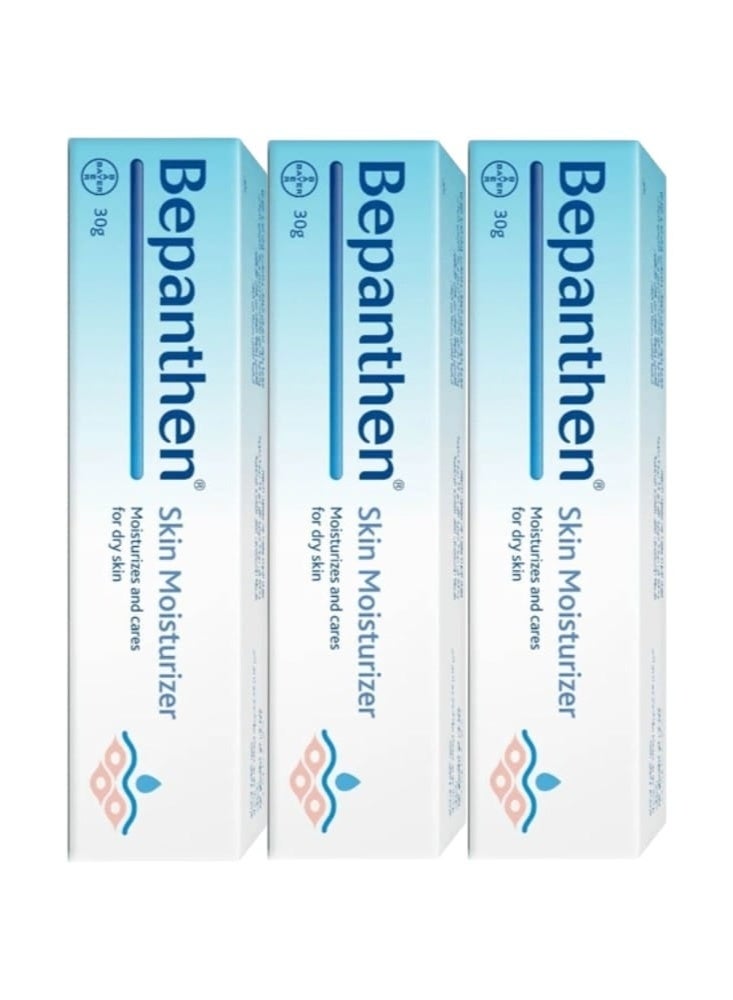 Bepanthen Skin Moisturizer Moisturizes and cares for dry skin 30g 3 Packs - Image 2