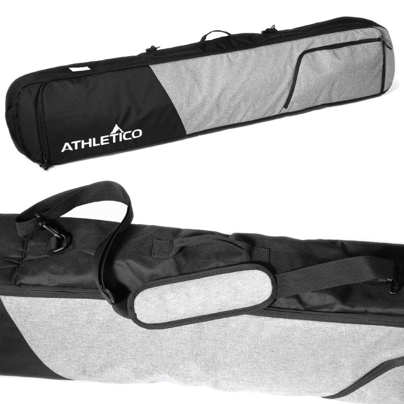 Athletico Peak Snowboard Bag Padded Snowboard Travel Bag for Air Travel Carries Snow Board Gear Including Snowboarding Boots Goggles Etc for Flying BlackGray 157cm