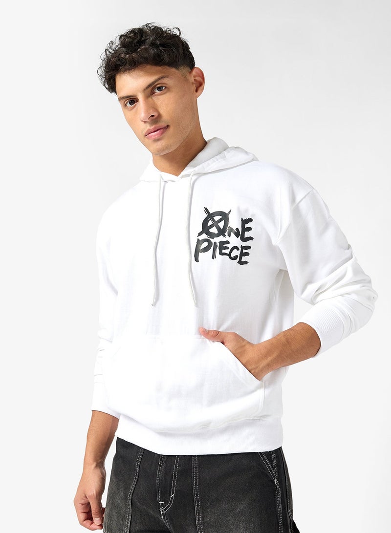 Seventy Five Basics Graphic Print Hoodie - Image 1