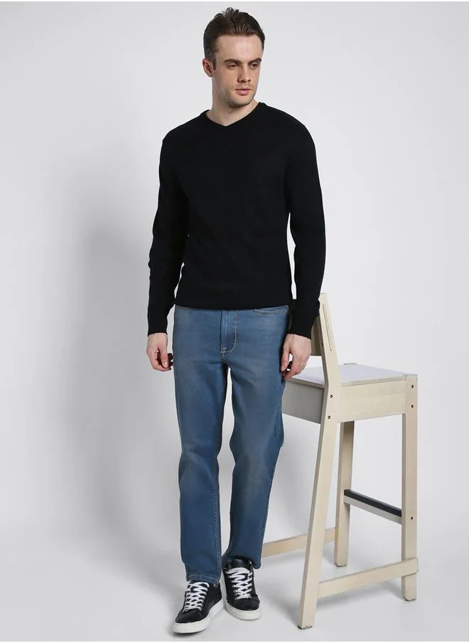 Dennis Lingo V Neck Slim Fit Sweater by Styli