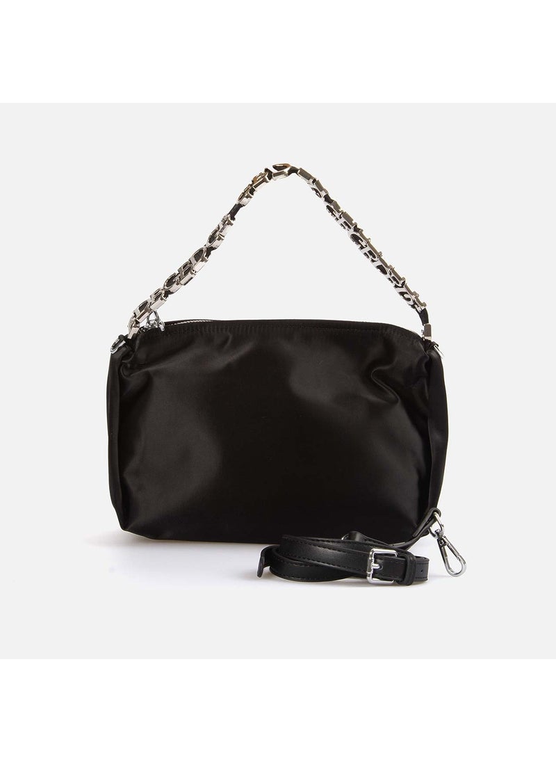 Women's Black Satin Shoulder Bag B34111 - pzsku/Z992BC29AD3D468EE897AZ/45/_/1739175094/52a540bb-7b1a-40a6-98ca-1b0dde7e670a