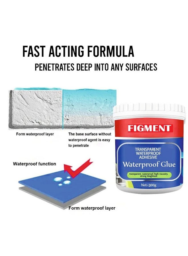 فيجمينت FIGMENT Tiles Gap Filler Waterproof Crack Grout Gap Filler Agent Water-resistant Silicone Sealant For DIY Home Sink Grouts Repair Filling Tube Paste For Kitchen, Bathroom (300 gm glue) - Image 2