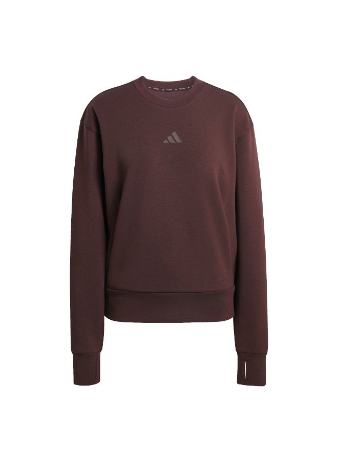 Adidas Designed-for-Training Warm-Up Crewneck Sweatshirt - Image 1