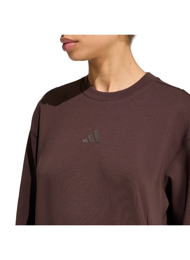 Adidas Designed-for-Training Warm-Up Crewneck Sweatshirt - Image 5