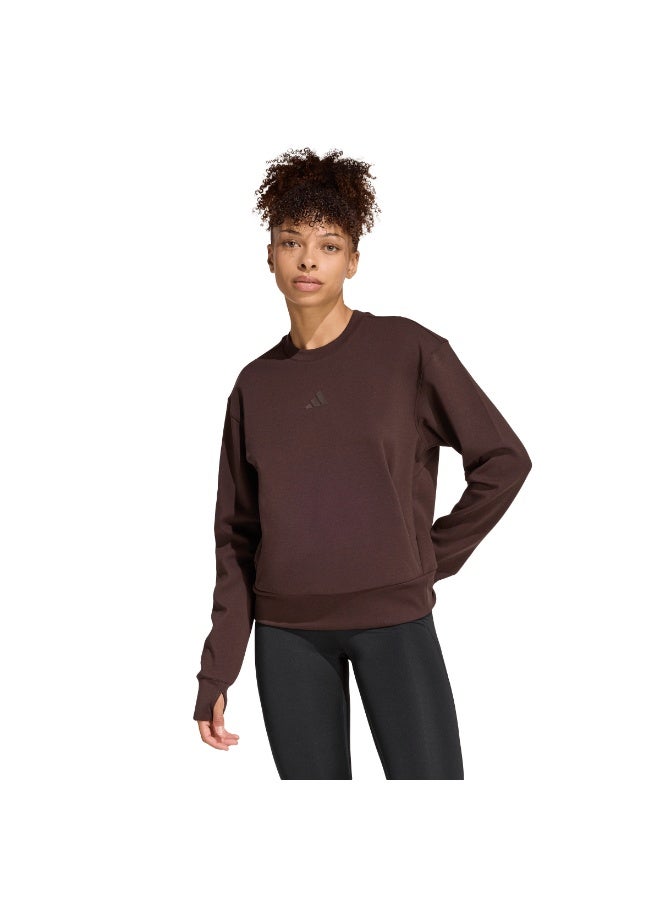 Adidas Designed-for-Training Warm-Up Crewneck Sweatshirt - Image 2