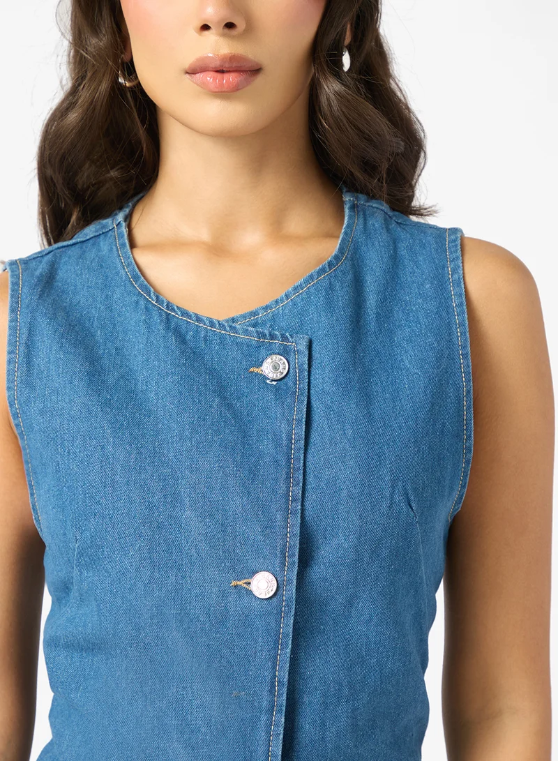ELLA Denim Vest Top