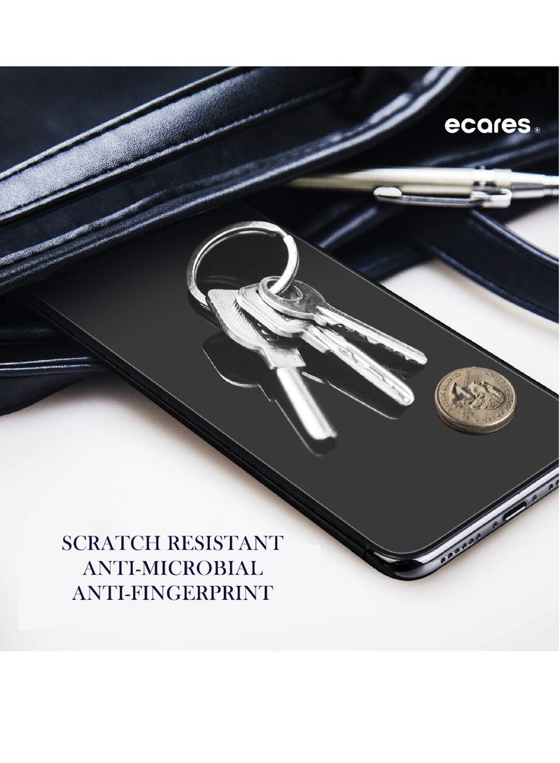 إيكاريس إي كيرز® واقي شاشة iPhone 15 Pro Max، شفاف عالي الدقة، زجاج مقسى 9H، حماية من الدرجة العسكرية، مقاوم للخدش، مضاد لبصمات الأصابع، تغطية كاملة، مضاد للاصفرار، خالي من الفقاعات، (حزمة-2) - Image 4