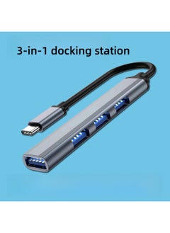 ماركة غير محددة موزع USB 3.0 من واحد إلى أربعة منافذ من النوع c متعدد الواجهات سبعة في واحد للهاتف المحمول والكمبيوتر اللوحي ونقل عالي السرعة - عدد الواجهات: 467-7 منافذ / USB 3.0 2.0 رمادي  - Image 2