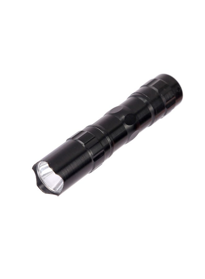 Mini Flashlight Advertising Gifts Outdoor Small Flashlight Aluminum Alloy LED Five Battery Flashlight-Color:Black-Bulk - Image 5