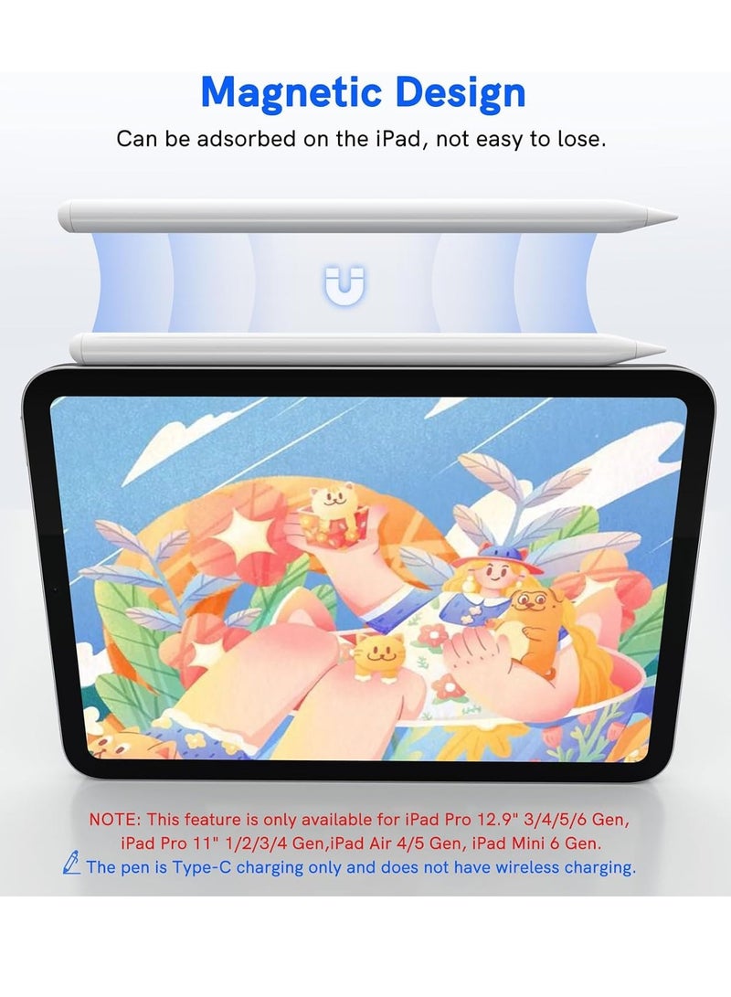 MIGOFAST Stylus Pen for iPad 2018 2024  for Apple iPad Pencil with Palm Rejection Magnetic Tilt Sensitivity Work for iPad Pro 11"/12.9" iPad Mini 5/6 iPad Air 3/4/5 iPad 6/7/8/9/10 - Image 4