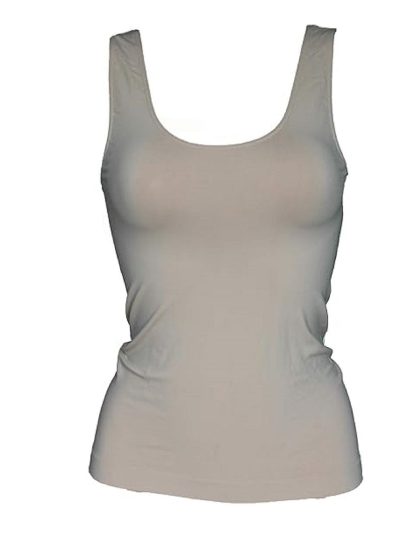 MANIKAN Undershirt Women's Wide Strap Cotton Tank Top  - Image 1