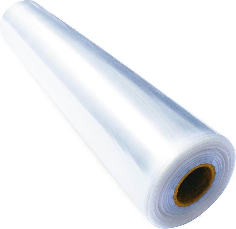 FIESTA WRAPS 220 ft Clear Cellophane Wrap Roll (31.5 in x 220 ft) - Cellophane Roll - Clear Wrapping Paper to Wrap Gift Baskets - Gift Basket Wrapping Supplies - Papel Celofán Transparente - Image 1