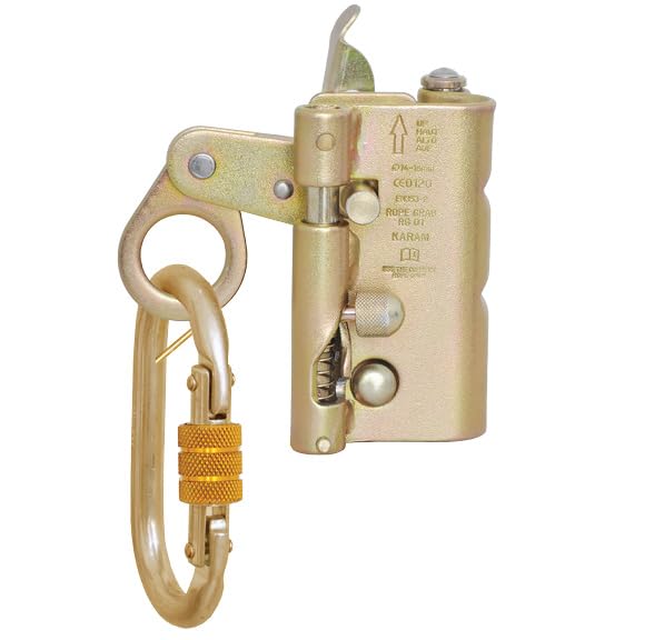 Karam Fall Arrester Premium Safety Harness for Vertical Protection and Fall Arrest | Suitable for Construction, Climbing, and Rescue Operations with Hook PN112 for Rope | PN2000A(112(C)) - Image 2