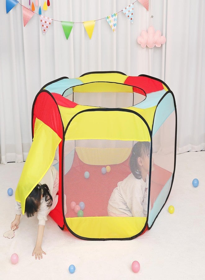 LimitlessFunN Hexagon Pop Up Kids Ball Pit, Foldable Play Ball Pool with Storage Bag | Balls Not Included |, Children Indoor Playpen for Baby, Toddlers, Boys & Girls, 53" D x 53" W x 31" H - Image 4