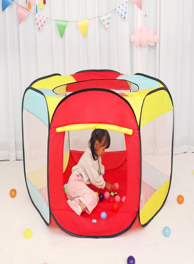 LimitlessFunN Hexagon Pop Up Kids Ball Pit, Foldable Play Ball Pool with Storage Bag | Balls Not Included |, Children Indoor Playpen for Baby, Toddlers, Boys & Girls, 53" D x 53" W x 31" H - Image 3