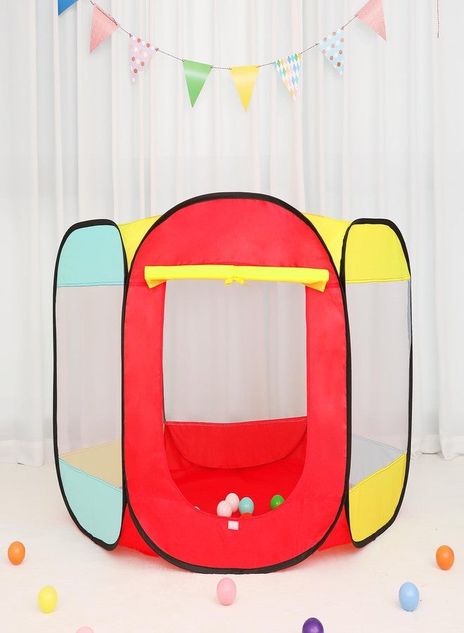 LimitlessFunN Hexagon Pop Up Kids Ball Pit, Foldable Play Ball Pool with Storage Bag | Balls Not Included |, Children Indoor Playpen for Baby, Toddlers, Boys & Girls, 53" D x 53" W x 31" H - Image 5