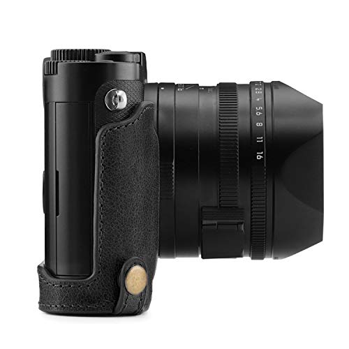 Megagear MG1400 Leica Q-P, Q (Typ 116) Ever Ready Genuine Leather Camera Half Case and Strap, with Battery Access, Black - Image 5