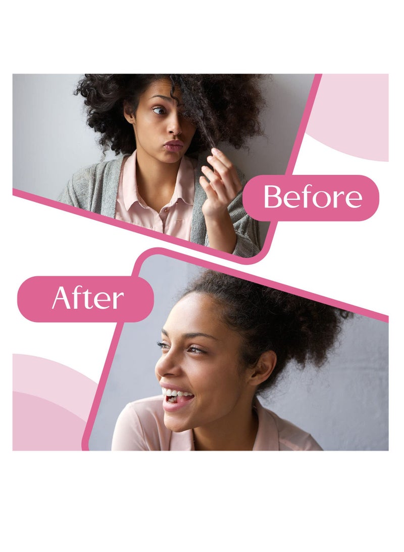 SYOSI 20 قطعة من ربطات الشعر الكبيرة المصنوعة من القطن المطاطي، ربطات شعر سوداء شبكية سميكة مجوفة من القطن المطاطي، ربطات شعر رياضية شبكية للشعر الكثيف والثقيل والمجعد - Image 5