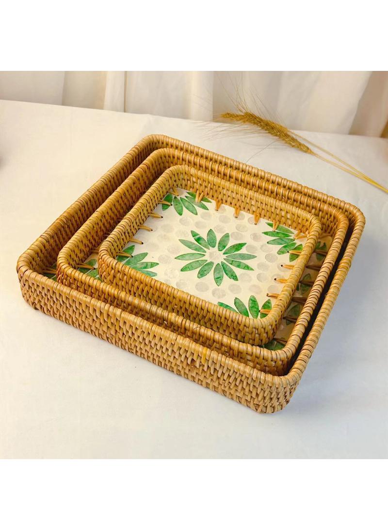 general 3-Piece Vegetable Fruit Storage Basket Dim Sum Tray - Image 1