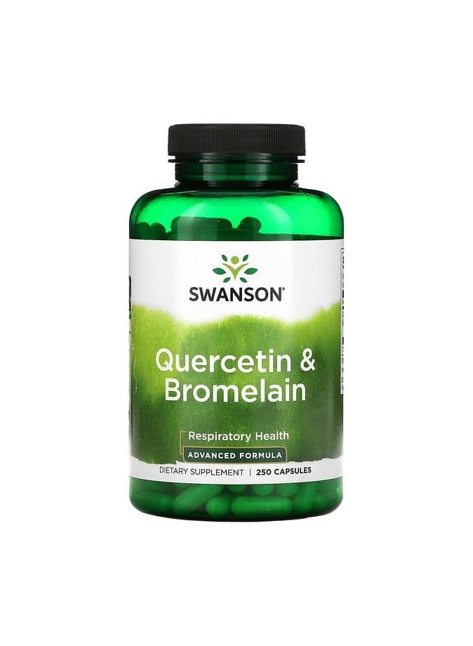 SWANSON Quercetin & Bromelain, 250 Capsules