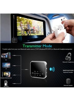 Y&D Bluetooth 5.2 Transmitter Receiver for TV to Wireless Headphones,Speakers, APTX Adaptive,HD,Low Latency 3.5mm AUX Audio Adapter PC ,Car ,Gym, Home Stereo System, 15hrs Playtime, Dual Link  - Image 2