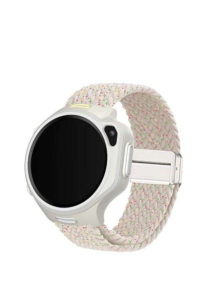 myFirst Knit Watch Strap for Fone S3/S3+/S3c/S4/R2 - 20mm | Adjustable, Quick Release Mechanism Replacement Strap, Made from Fabric, Flexible, Comfortable All-Day Wear - Starlight - Image 1