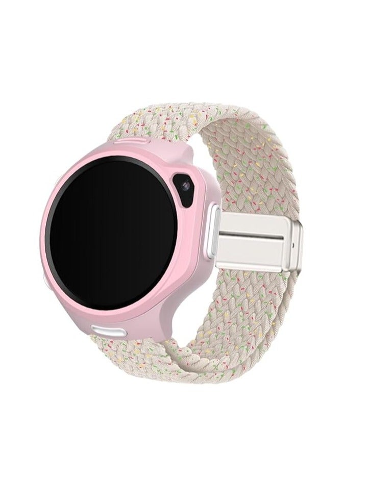 myFirst Knit Watch Strap for Fone S3/S3+/S3c/S4/R2 - 20mm | Adjustable, Quick Release Mechanism Replacement Strap, Made from Fabric, Flexible, Comfortable All-Day Wear - Starlight - Image 4