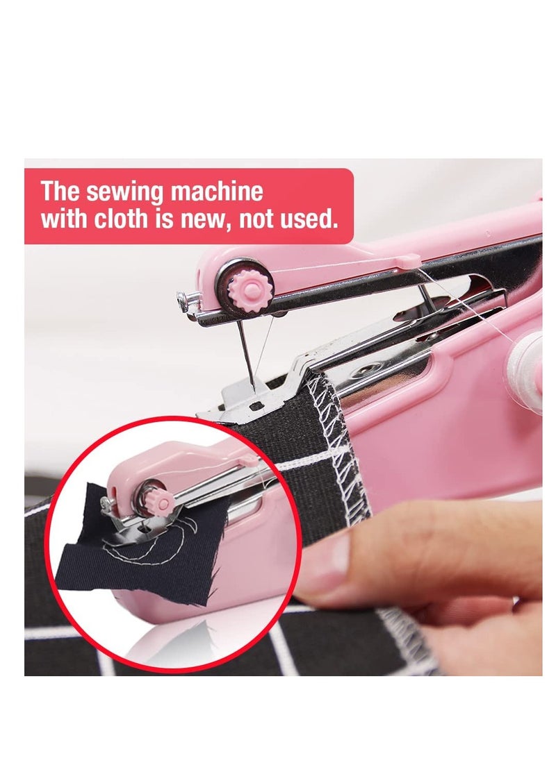 Handheld Sewing Machine Hand Held Sewing Device Tool Mini Portable Cordless Sewing Machine Essentials for Home Quick Repairing and Stitch Handicrafts Portable Easy to Operate for Beginners - Image 5
